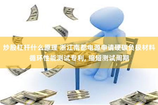 炒股杠杆什么原理 浙江南都电源申请硬碳负极材料循环性能测试专利, 缩短测试周期
