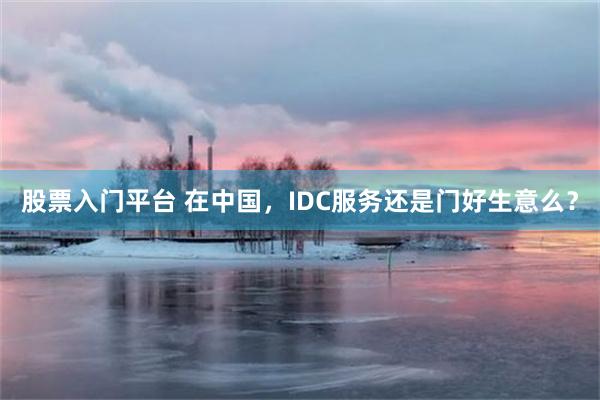 股票入门平台 在中国，IDC服务还是门好生意么？